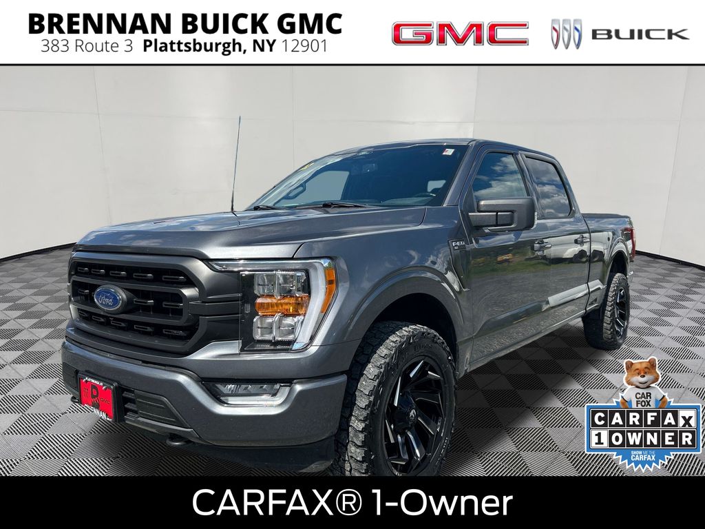 Gray Metallic 2022 Ford F-150 Pickup Truck Four-Wheel Drive Automatic