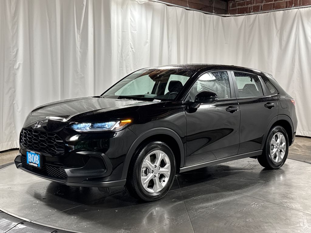 Crystal Black Pearl 2024 Honda HR-V LX AWD SUV / Crossover All-Wheel Drive Continuously Variable Transmission