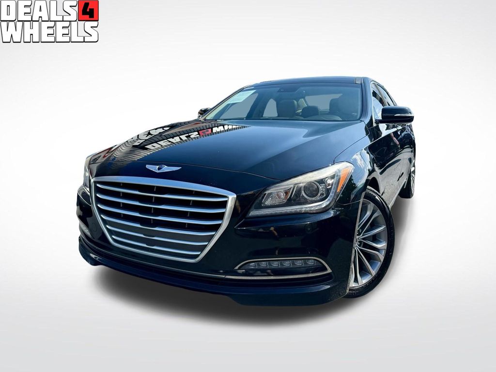 Caspian Black 2016 Hyundai Genesis Sedan 8-Speed Automatic