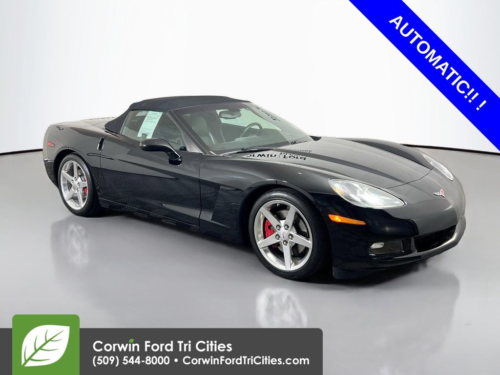Black 2005 Chevrolet Corvette Convertible RWD Convertible Rear-Wheel Drive 4-Speed Automatic Overdrive