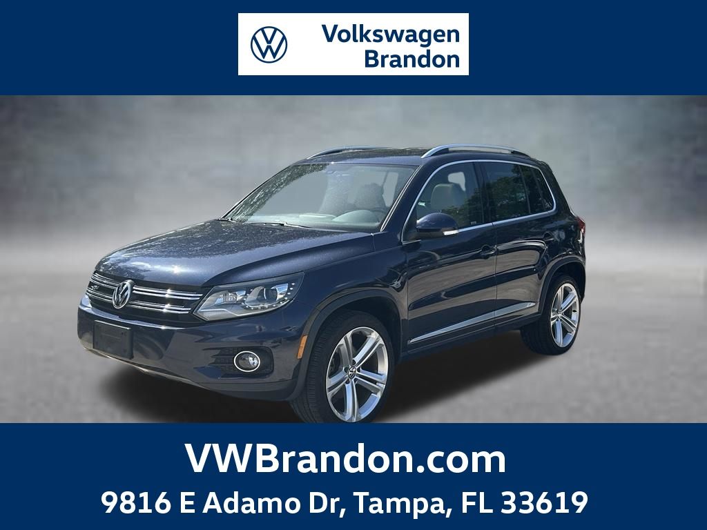Night Blue Metallic 2015 Volkswagen Tiguan SUV / Crossover All-Wheel Drive 6-Speed Automatic