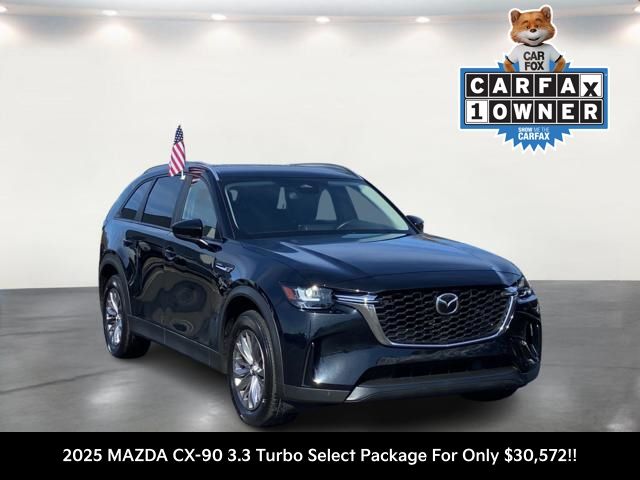 Jet Black Mica 2025 Mazda CX-90 3.3 Turbo Select AWD SUV / Crossover All-Wheel Drive 8-Speed Automatic