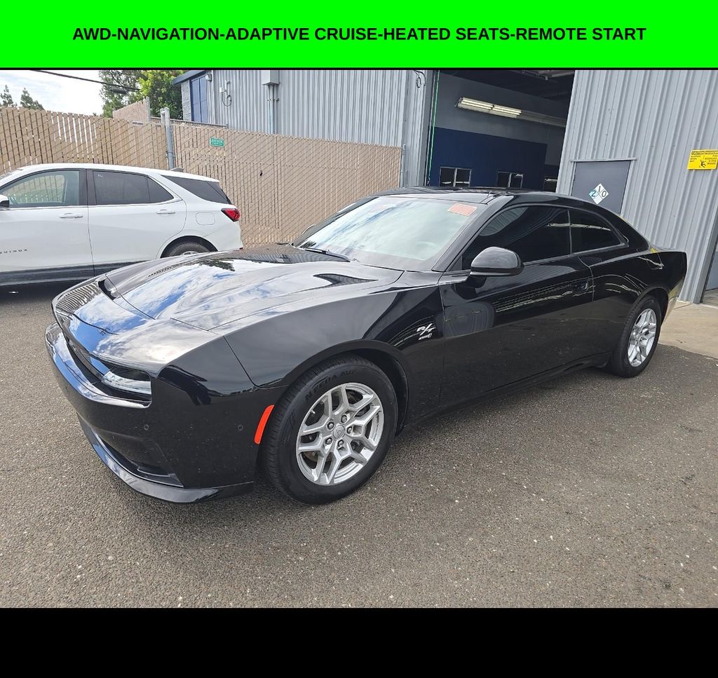 Diamond Black Crystal PC 2025 Dodge Charger Daytona Coupe All-Wheel Drive 1-Speed Automatic