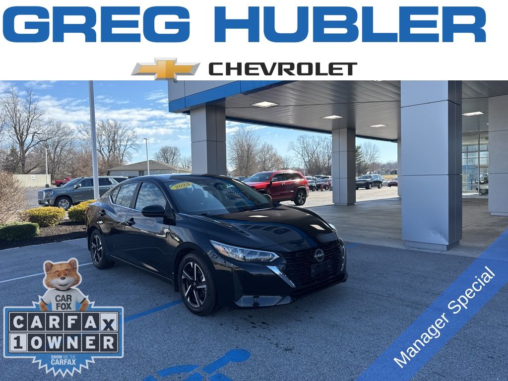 Super Black 2024 Nissan Sentra SV FWD Sedan Front-Wheel Drive Continuously Variable Transmission