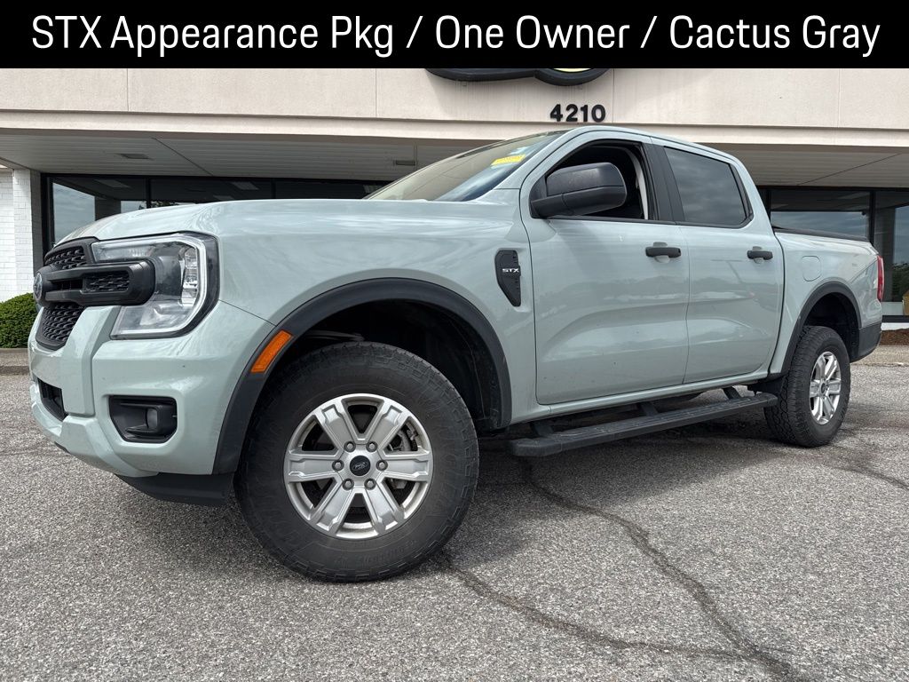 Cactus Gray 2024 Ford Ranger XL SuperCrew RWD Pickup Truck 4X2 Automatic