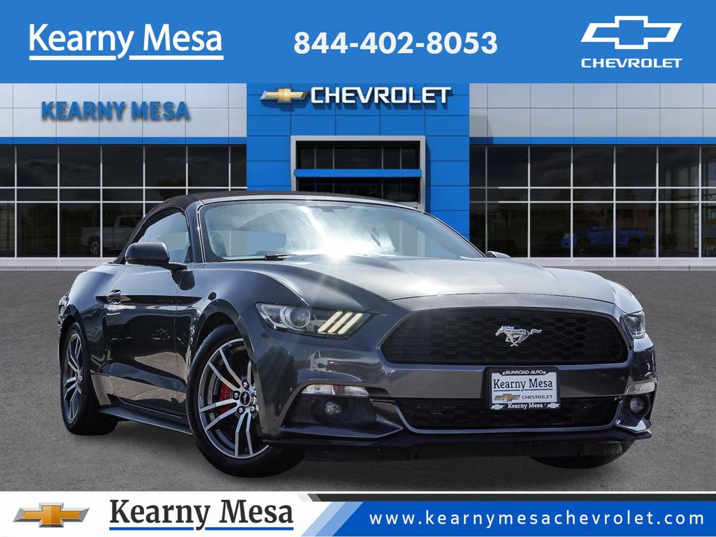 Gray (Magnetic Metallic) 2016 Ford Mustang EcoBoost Premium Convertible RWD Convertible Rear-Wheel Drive 6-Speed Automatic