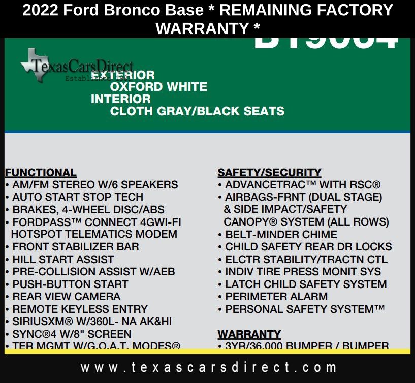 2022 Ford Bronco Big Bend 9