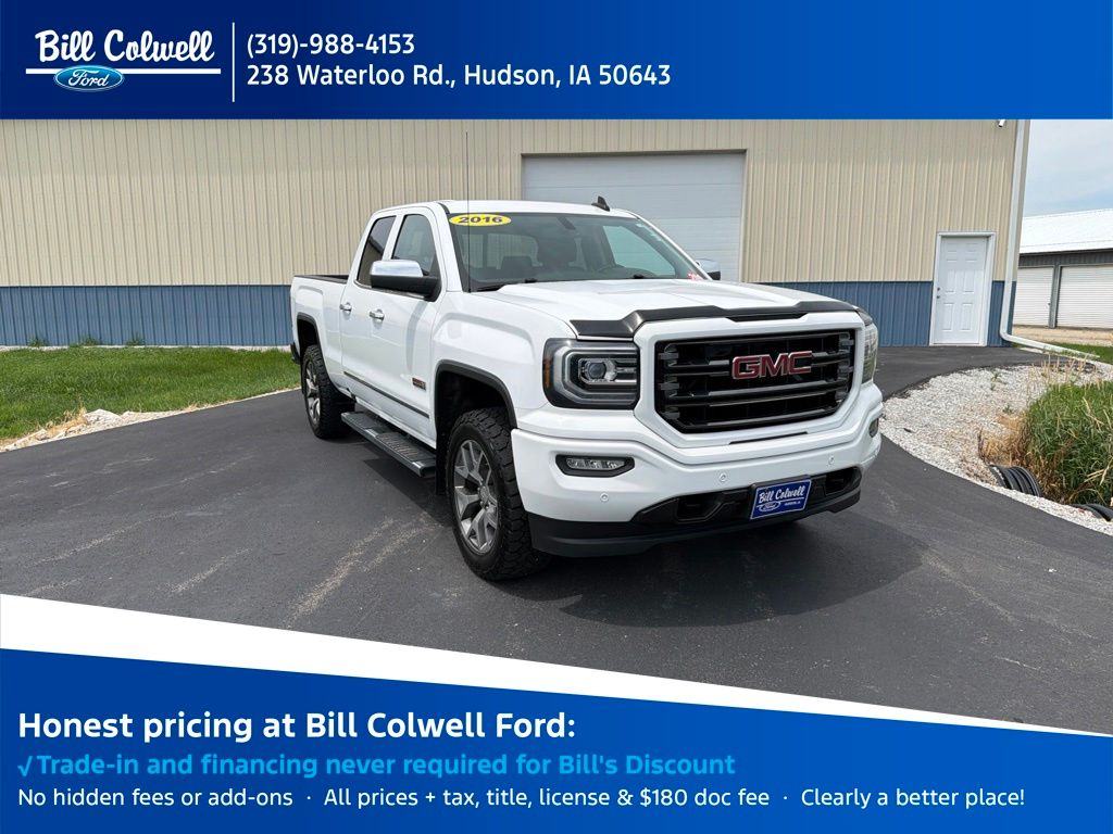 Summit White 2016 GMC Sierra 1500 Pickup Truck Four-Wheel Drive 6-Speed Automatic Overdrive