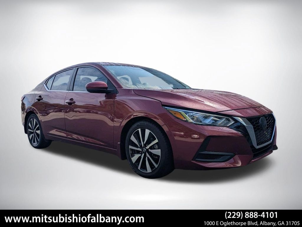 Red (Scarlet) 2023 Nissan Sentra Sedan Front-Wheel Drive Continuously Variable Transmission