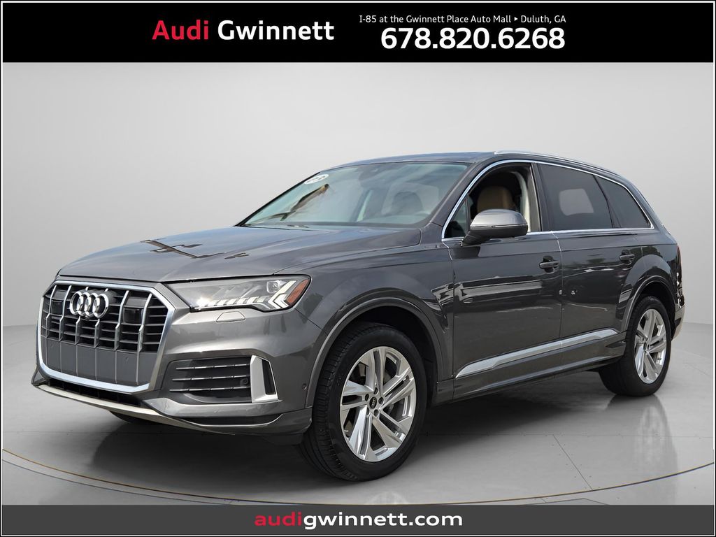 Gray Metallic 2023 Audi Q7 SUV / Crossover All-Wheel Drive 8-Speed Automatic