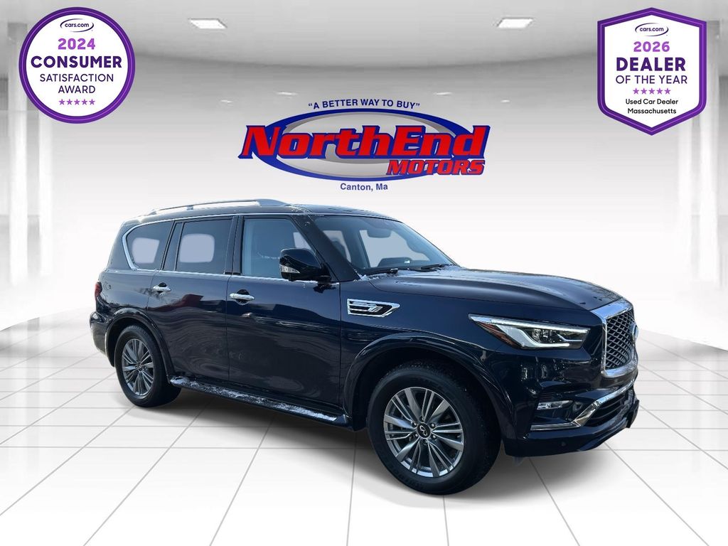 Hermosa Blue 2024 INFINITI QX80 Luxe 4WD SUV / Crossover All-Wheel Drive 7-Speed Automatic