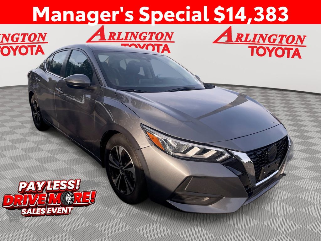 Gray (Gun Metallic) 2022 Nissan Sentra Sedan Front-Wheel Drive Continuously Variable Transmission