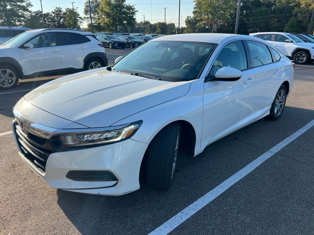 White 2020 Honda Accord Sedan Front-Wheel Drive Continuously Variable Transmission