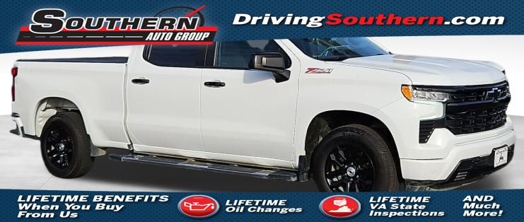 Summit White 2023 Chevrolet Silverado 1500 RST Crew Cab 4WD Pickup Truck Four-Wheel Drive Automatic