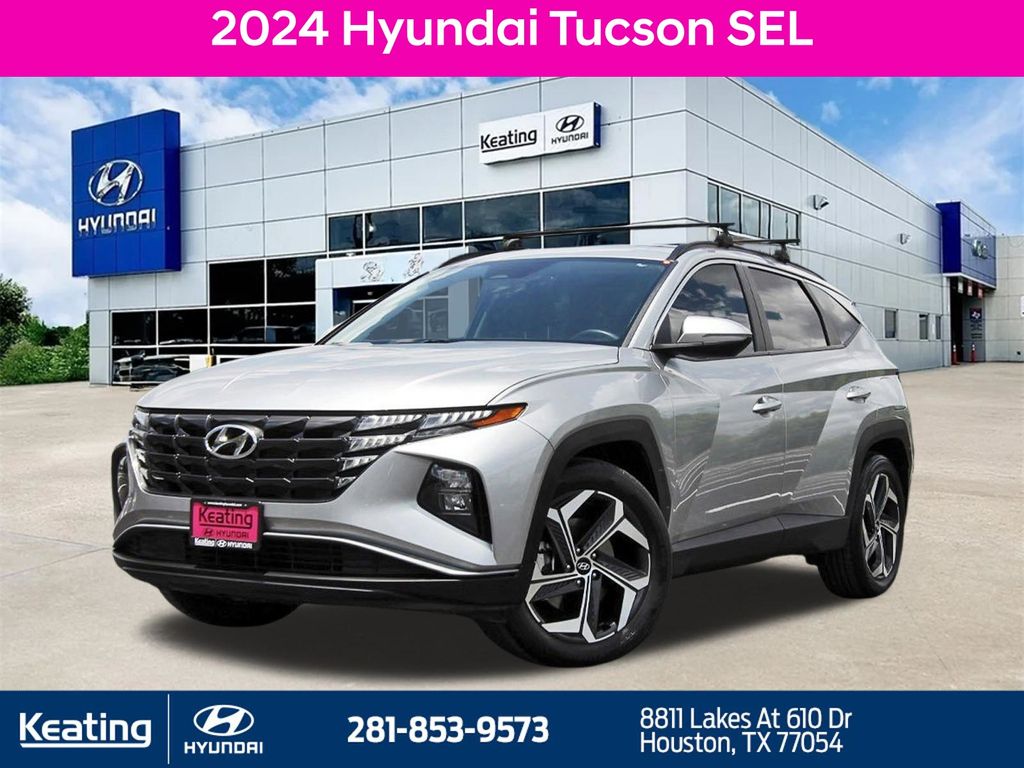 Shimmering Silver 2024 Hyundai Tucson SEL FWD SUV / Crossover Front-Wheel Drive 8-Speed Automatic