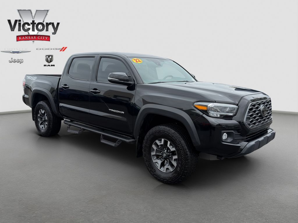 Black 2023 Toyota Tacoma TRD Off Road Double Cab 4WD Pickup Truck Four-Wheel Drive 6-Speed Automatic