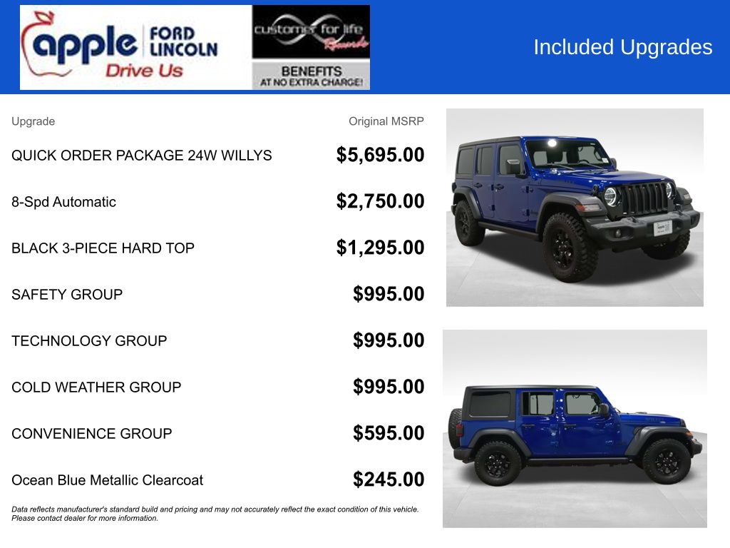 2020 Jeep Wrangler Unlimited Willys 4x4