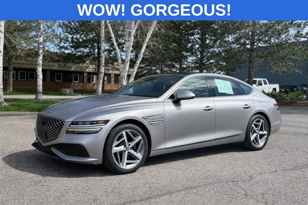 Bond Silver Matte 2024 Genesis G80 3.5T Sport AWD Sedan All-Wheel Drive 8-Speed Automatic