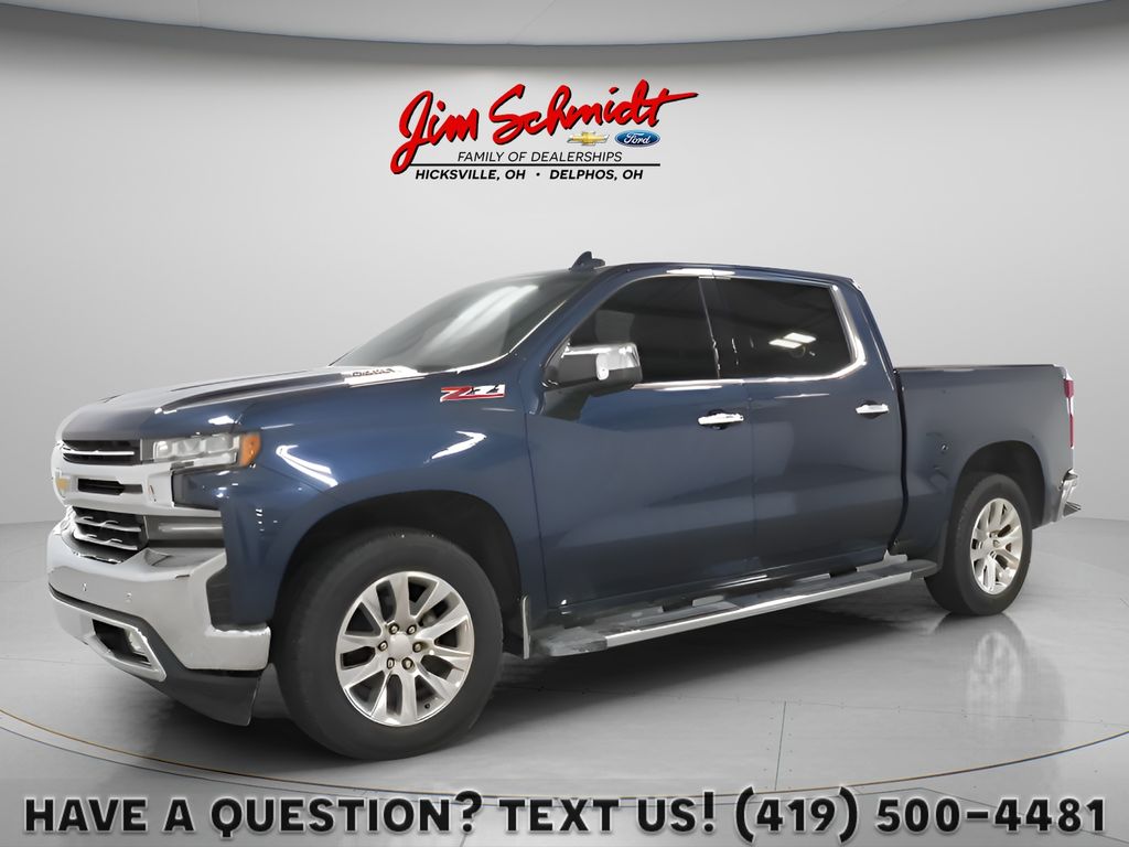 Northsky Blue Metallic 2021 Chevrolet Silverado 1500 Pickup Truck Four-Wheel Drive Automatic