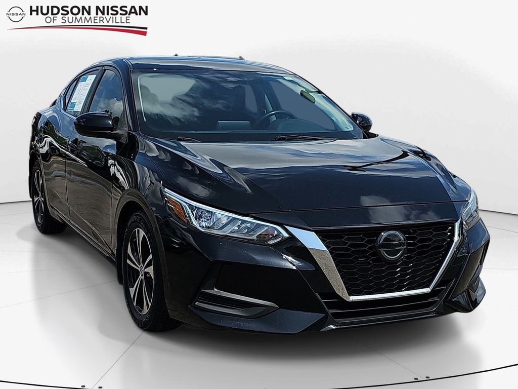 Super Black 2021 Nissan Sentra SV FWD Sedan Front-Wheel Drive Continuously Variable Transmission