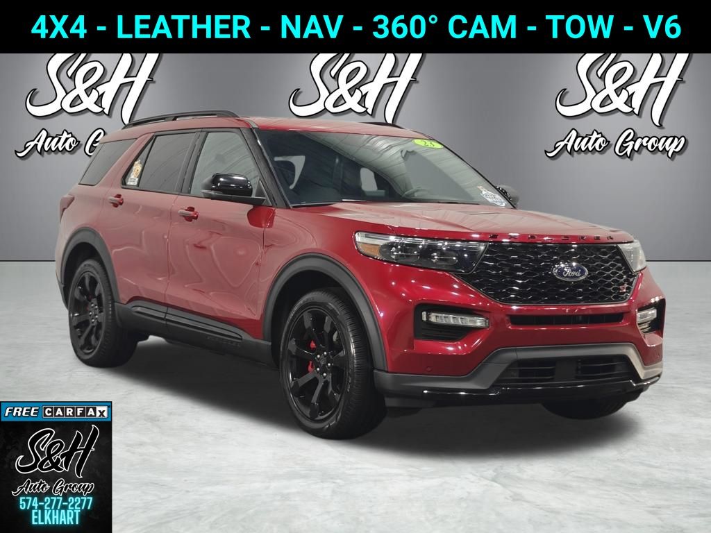 Red Metallic 2023 Ford Explorer ST AWD SUV / Crossover All-Wheel Drive Automatic