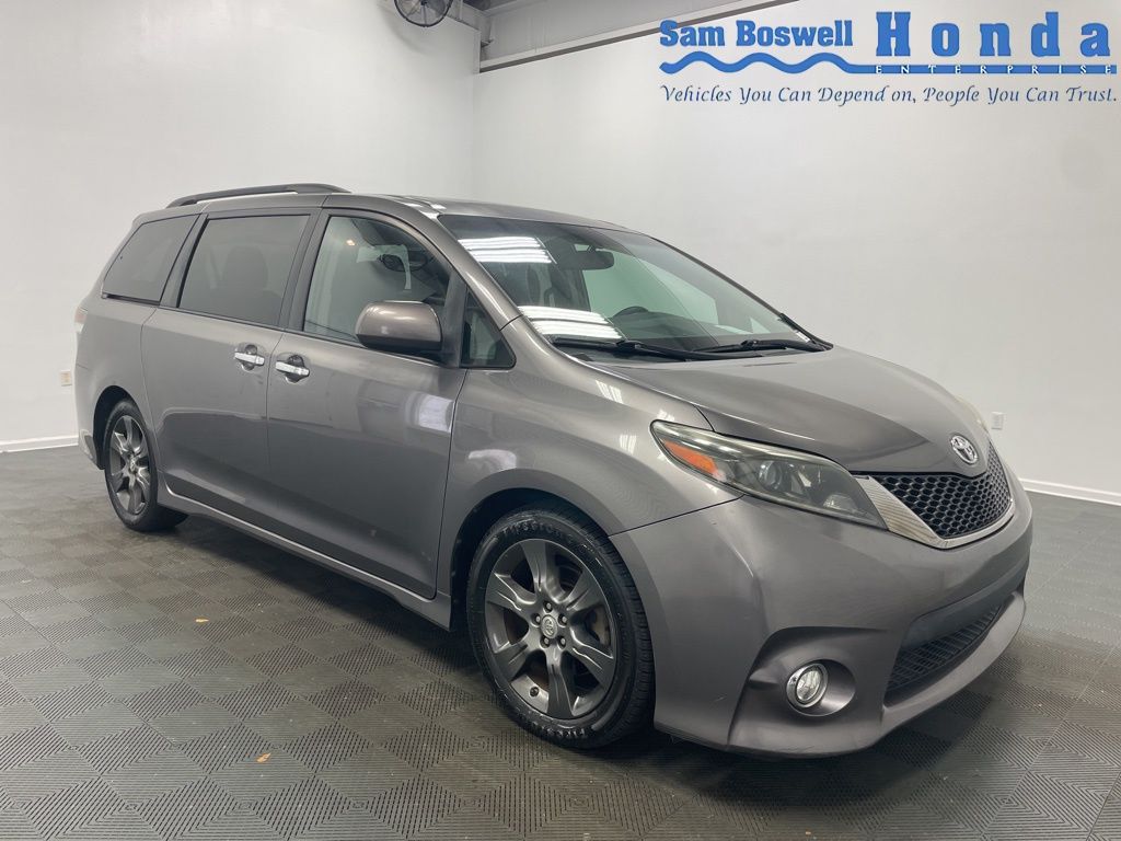 Predawn Gray Mica 2015 Toyota Sienna SE 8-Passenger Minivan Front-Wheel Drive 6-Speed Automatic Overdrive