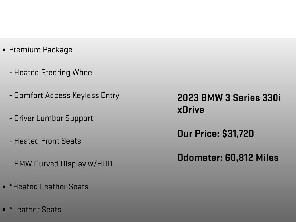 2023 BMW 3 Series 330i xDrive Gray at Rochrich Mazda