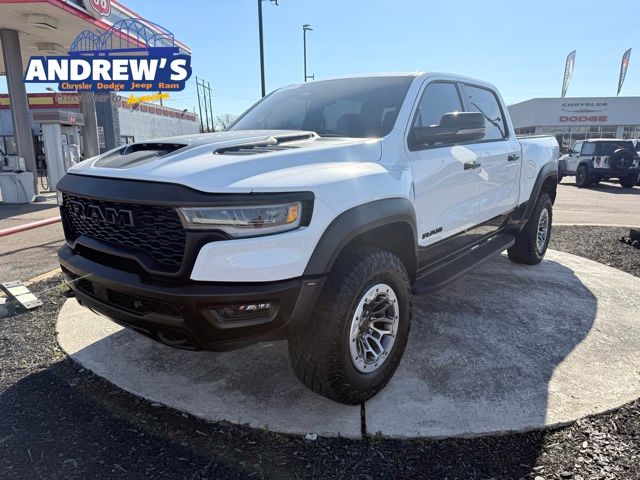 Bright White Clearcoat 2025 RAM 1500 RHO Crew Cab AWD Pickup Truck All-Wheel Drive 8-Speed Automatic