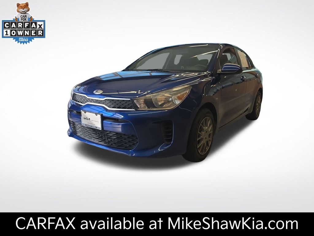 Deep Sea Blue 2020 Kia Rio Sedan Front-Wheel Drive Continuously Variable Transmission