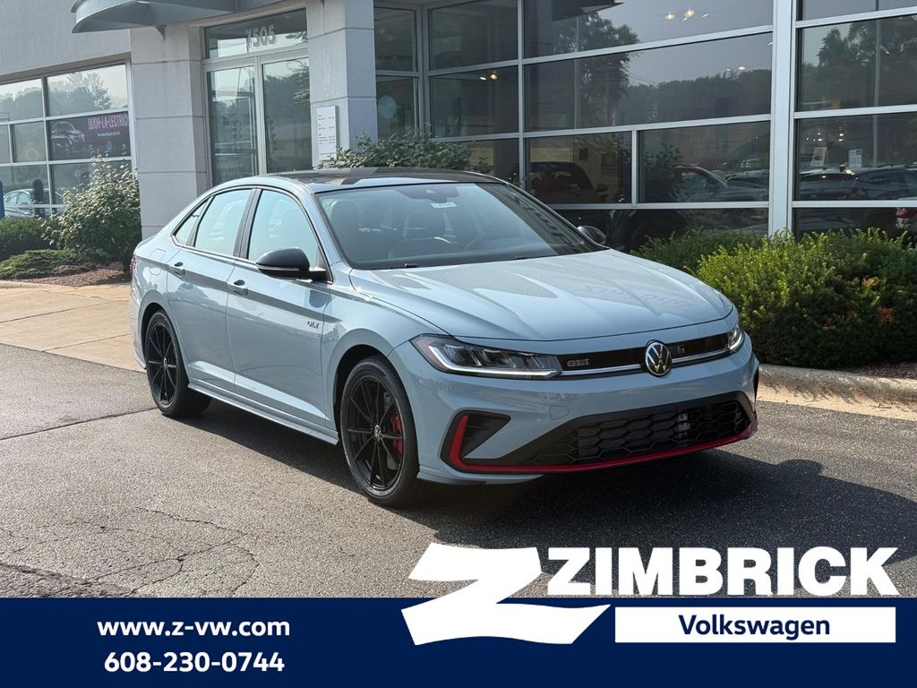 Monument Gray w/Dp Blk Rf 2026 Volkswagen Jetta GLI Sedan Front-Wheel Drive 6-Speed Manual