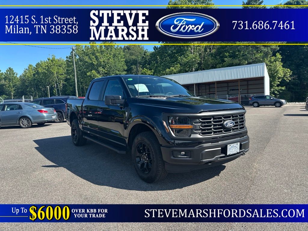 Agate Black Metallic 2024 Ford F-150 Pickup Truck Four-Wheel Drive Automatic