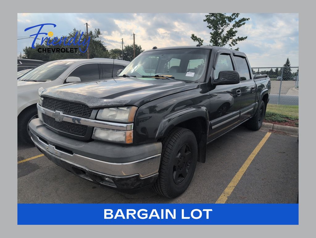 Dark Gray Metallic 2005 Chevrolet Silverado 1500 Pickup Truck Four-Wheel Drive 4-Speed Automatic Overdrive
