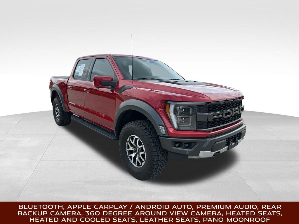 2022 Rapid Red Metallic Tinted Clearcoat Ford F-150 Raptor 4X4 Truck