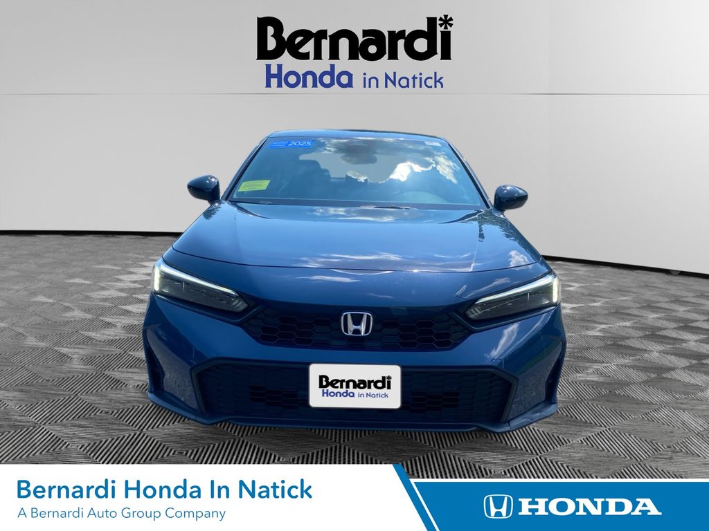 Blue Lagoon Pearl 2025 Honda Civic Sedan Front-Wheel Drive Continuously Variable Transmission