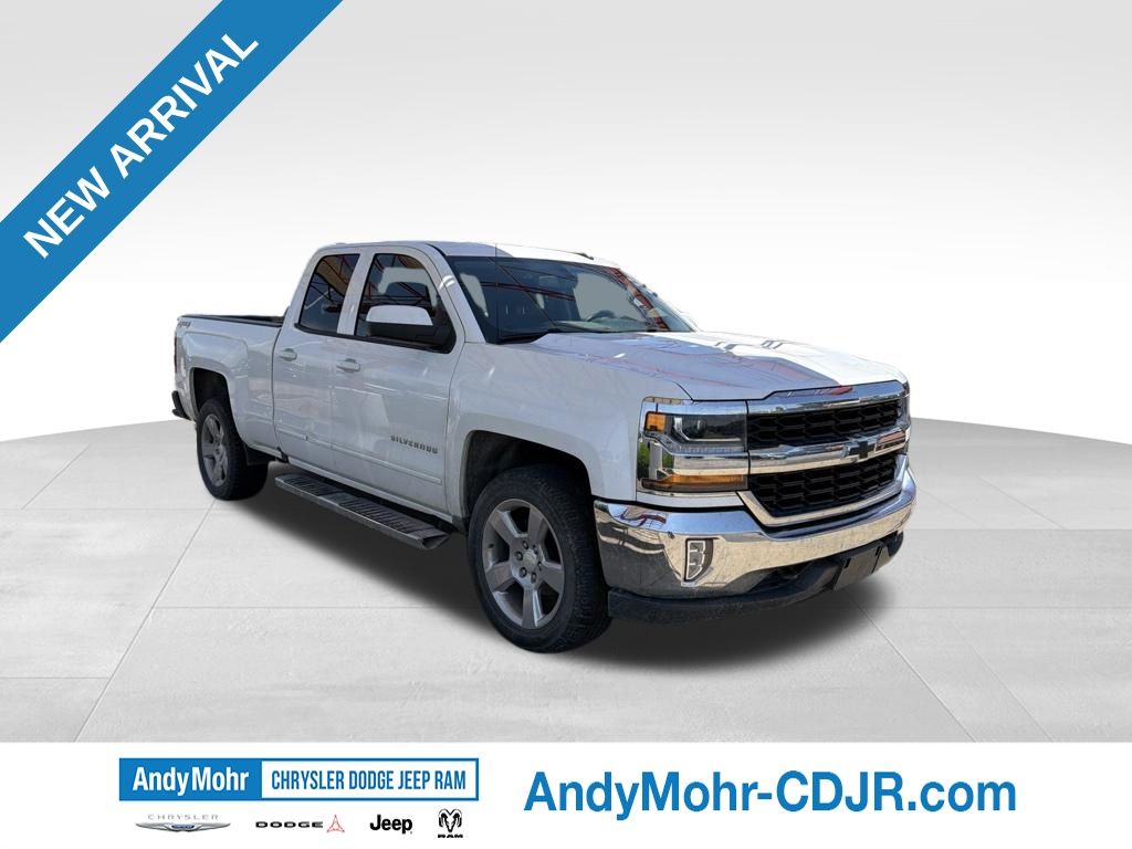 Summit White 2018 Chevrolet Silverado 1500 LT Double Cab 4WD Pickup Truck Four-Wheel Drive 6-Speed Automatic Overdrive