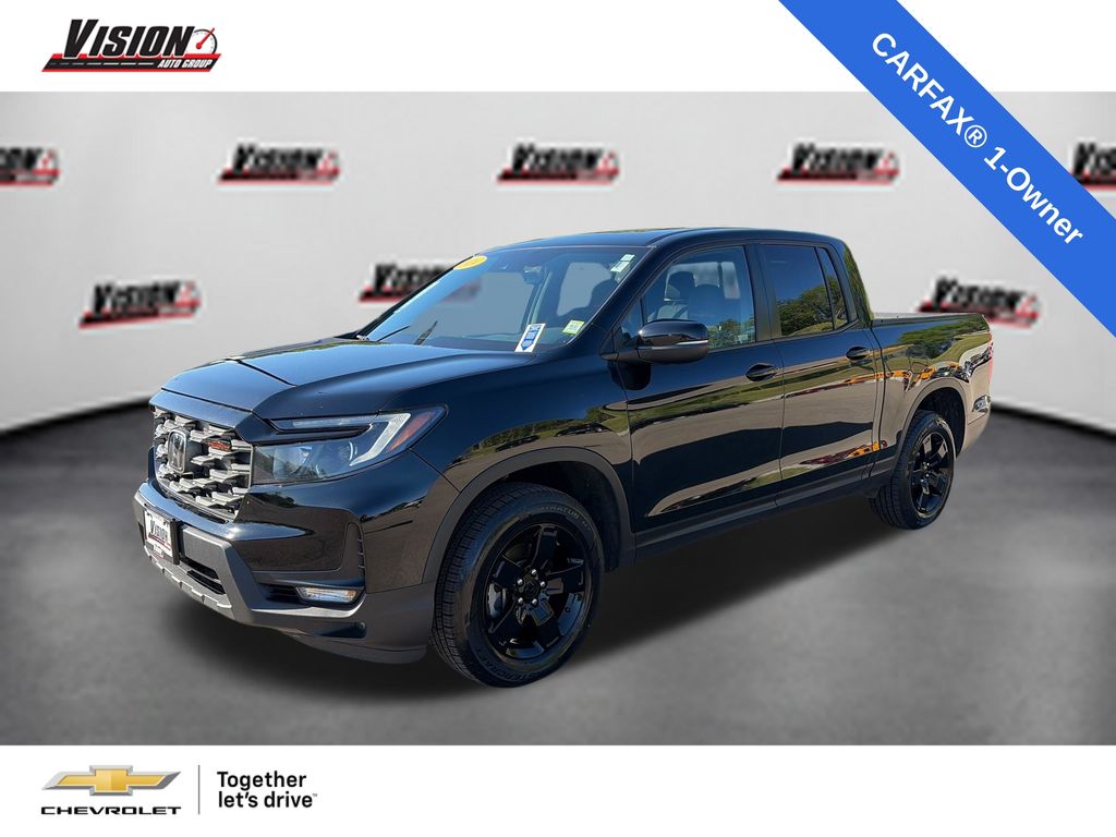 Crystal Black Pearl 2024 Honda Ridgeline Pickup Truck All-Wheel Drive 9-Speed Automatic
