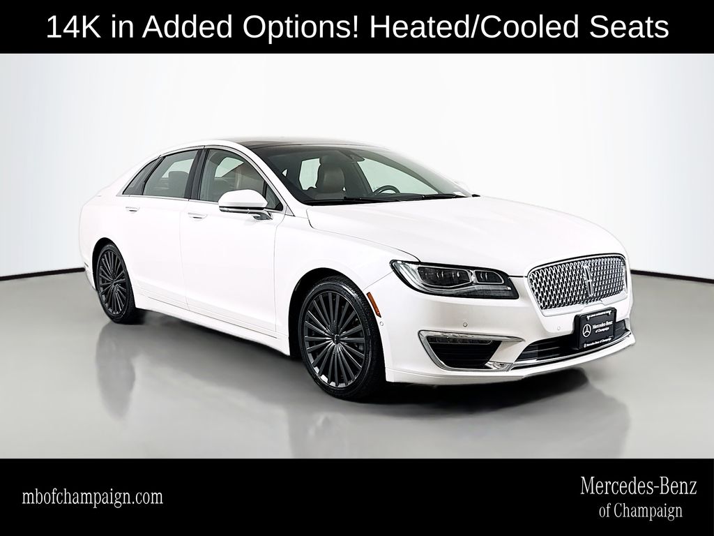 White Platinum Clearcoat Metallic 2017 Lincoln MKZ Sedan Front-Wheel Drive 6-Speed Automatic