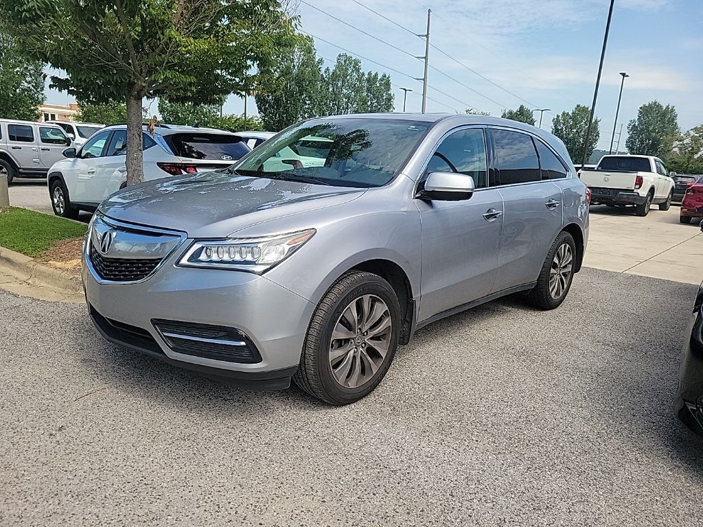 Lunar Silver Metallic 2016 Acura MDX SUV / Crossover Front-Wheel Drive 9-Speed Automatic