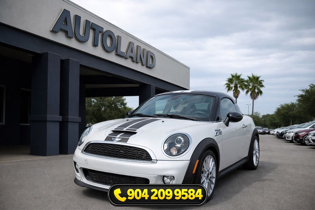 White Silver 2012 MINI Cooper Coupe S FWD Coupe Front-Wheel Drive 6-Speed Automatic