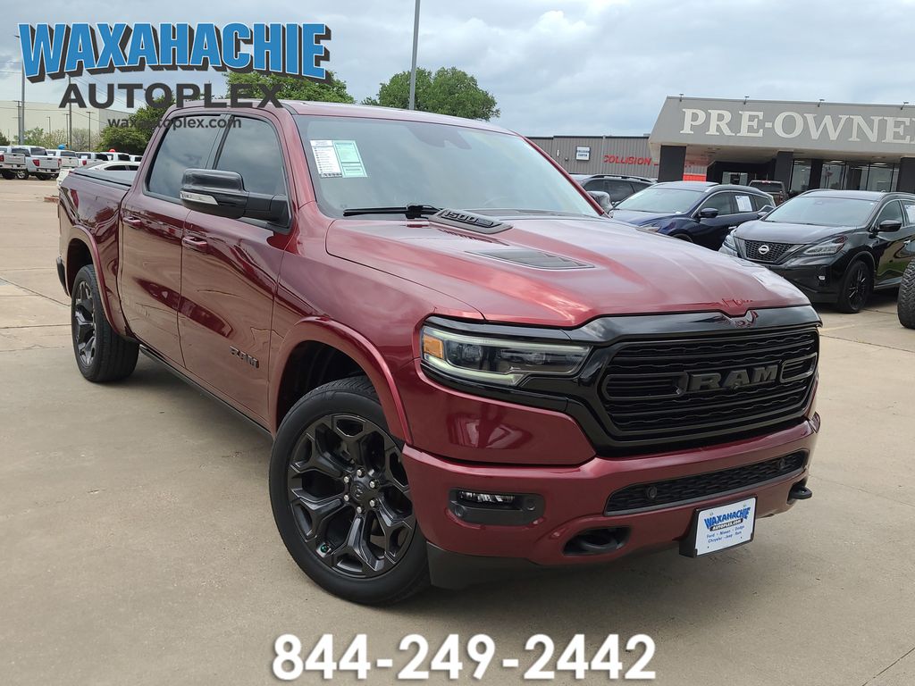 Delmonico Red Pearlcoat 2022 RAM 1500 Limited Crew Cab 4WD Pickup Truck Four-Wheel Drive 8-Speed Automatic