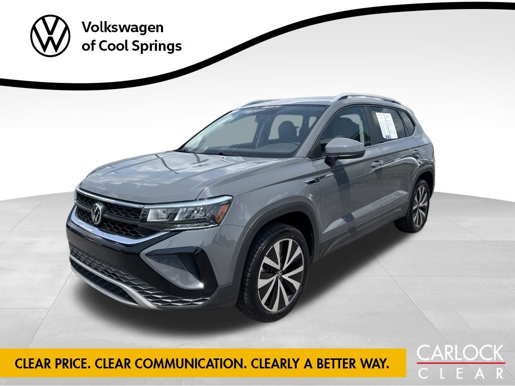 Pure Gray 2022 Volkswagen Taos SUV / Crossover Front-Wheel Drive 8-Speed Automatic