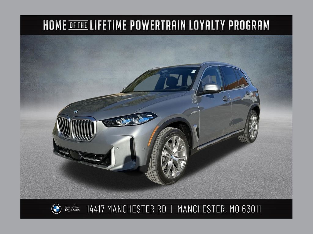 Gray (Skyscraper Grey Metallic) 2025 BMW X5 SUV / Crossover All-Wheel Drive 8-Speed Automatic