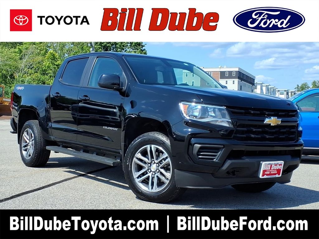 Black 2022 Chevrolet Colorado Pickup Truck Four-Wheel Drive 8-Speed Automatic