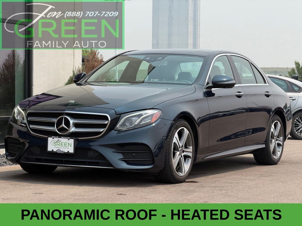 Blue 2018 Mercedes-Benz E-Class Sedan All-Wheel Drive 9-Speed Automatic