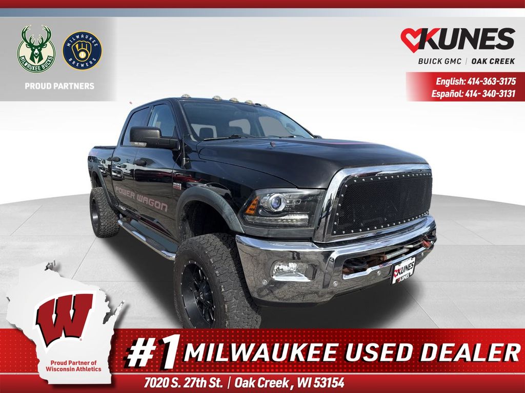 Brilliant Black Crystal Pearlcoat 2016 RAM 2500 Power Wagon Crew Cab 4WD Pickup Truck Four-Wheel Drive 6-Speed Automatic
