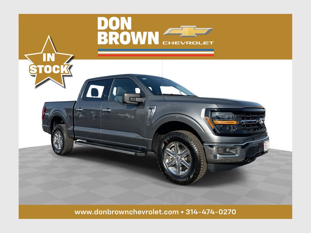 Gray Metallic 2025 Ford F-150 Pickup Truck Four-Wheel Drive Automatic