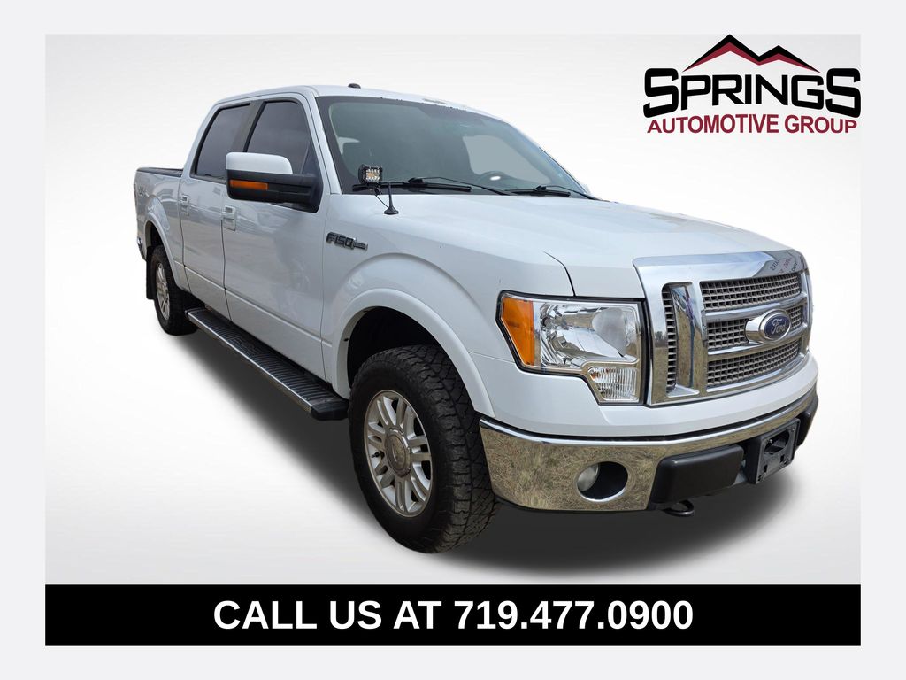 Oxford White 2011 Ford F-150 Lariat SuperCrew 4WD Pickup Truck Four-Wheel Drive 6-Speed Automatic