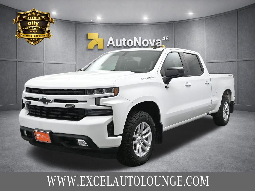 Summit White 2019 Chevrolet Silverado 1500 Pickup Truck Four-Wheel Drive 8-Speed Automatic