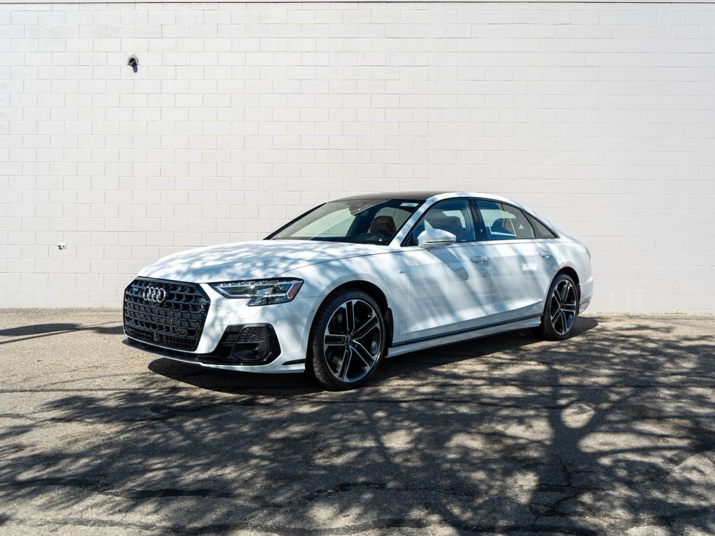 White 2026 Audi A8 Sedan All-Wheel Drive 8-Speed Automatic