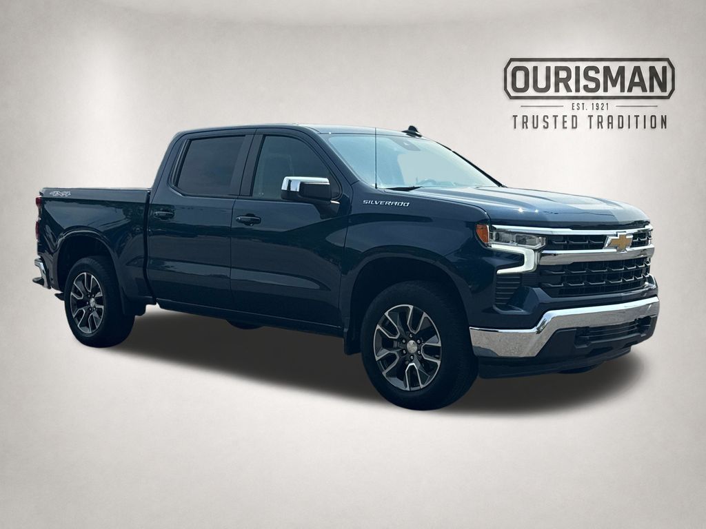 Blue Metallic 2022 Chevrolet Silverado 1500 Pickup Truck Four-Wheel Drive 8-Speed Automatic